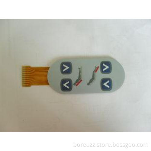 Textured Waterproof Membrane Switch With FPC Flexible Circu